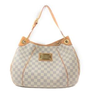 Louis Vuitton Galliera Damier Azur Canvas Handbag One Shoulder Hobo Classic Bag